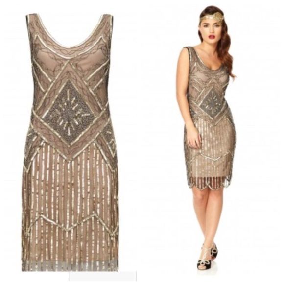 Boutique Dresses & Skirts - 𝅺hand Beaded 20’s Flapper Cocktail Dress